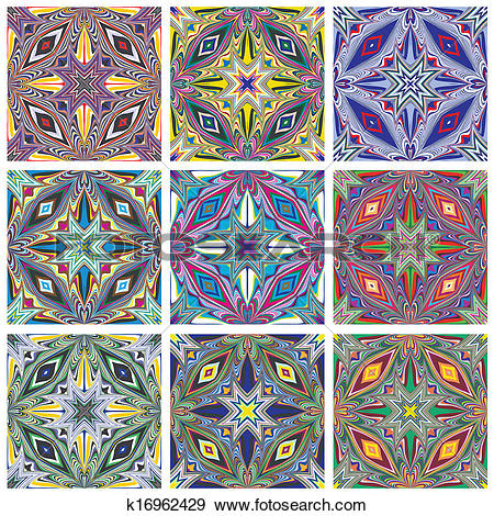 Clip Art of Ethno Pattern Set k16962429.