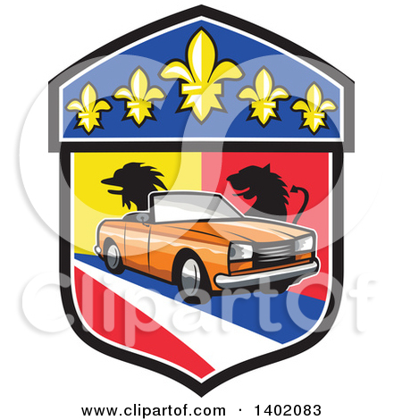 Clipart of a French Rooster Head over Saint Etienne 2016 and a.