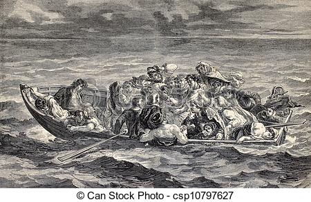 Clip Art of Don Juan's Shipwreck.