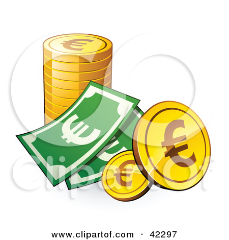 Euro money clip art.