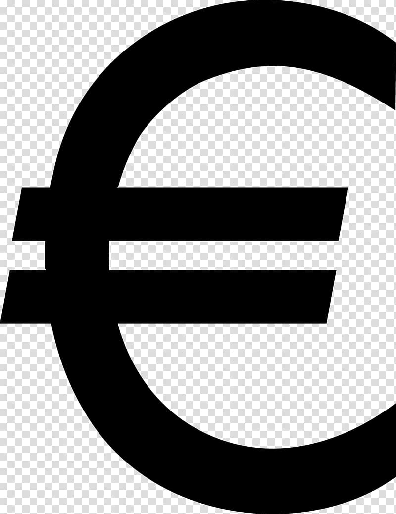 Euro sign Currency symbol , continental icon transparent.