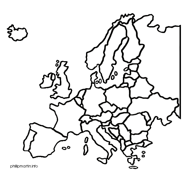 Europe Continent Clipart.