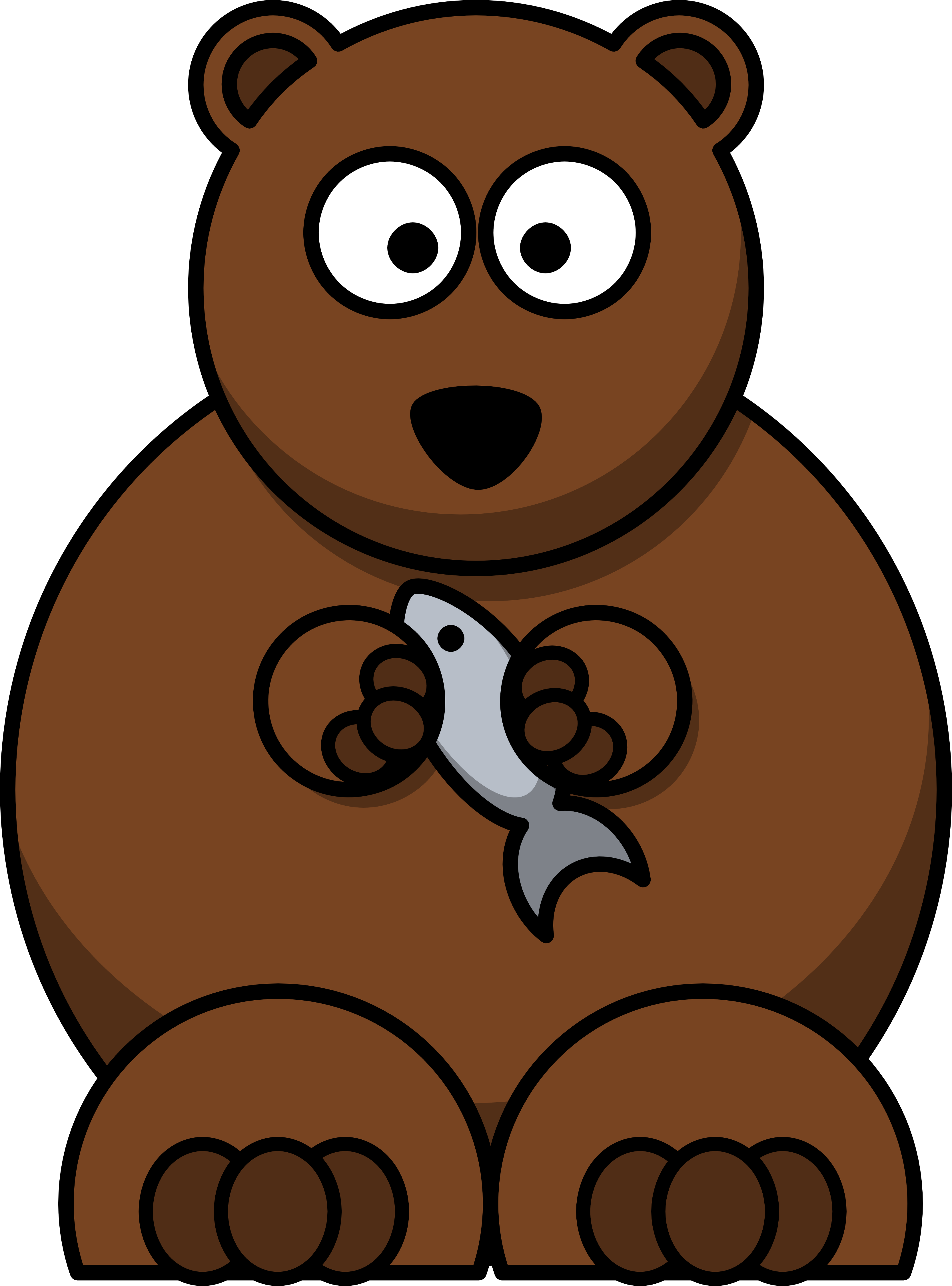 Cartoon Brown Bear.