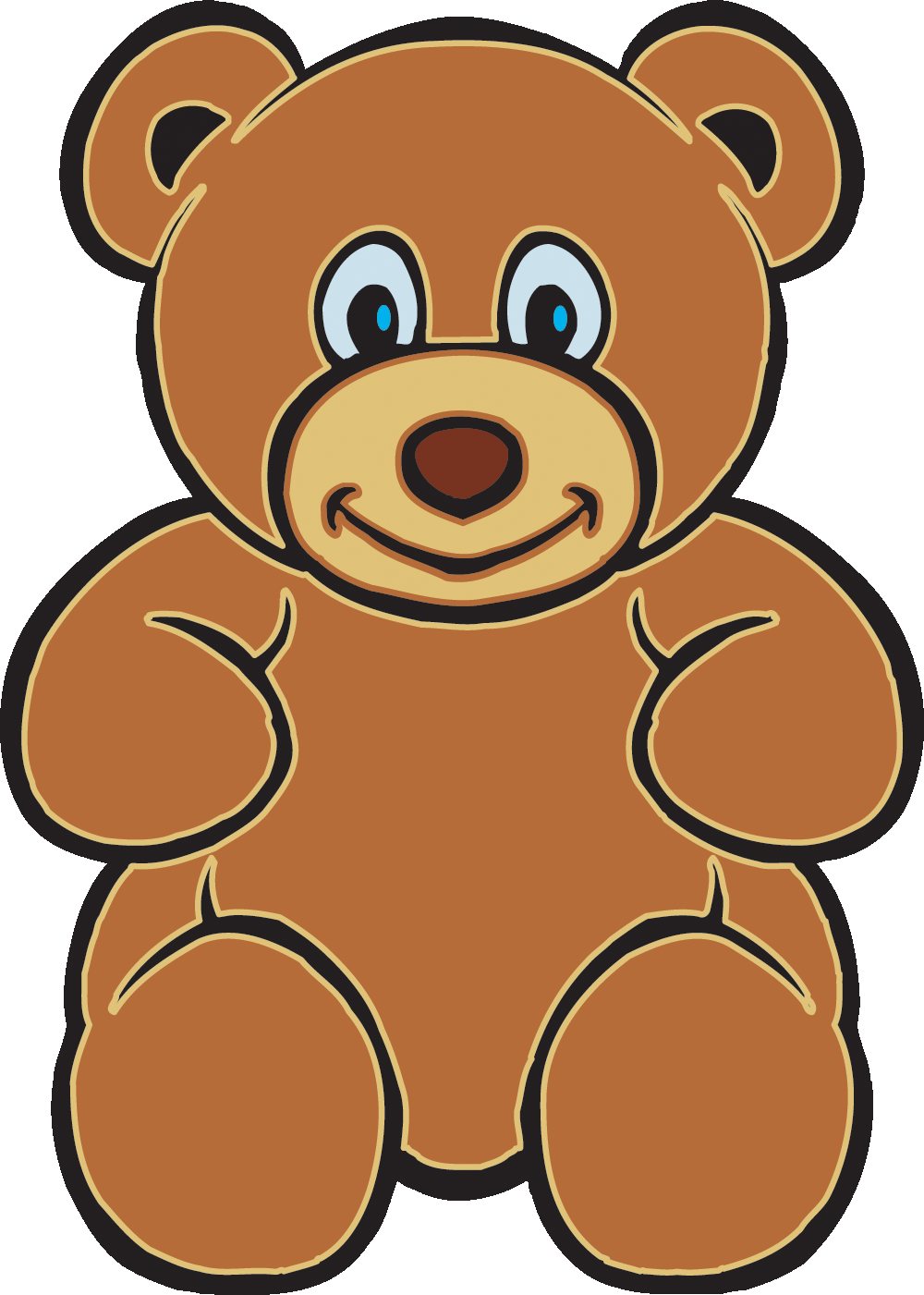 Cute Brown Bear Clipart.
