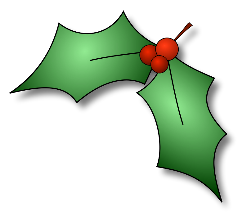 Free Christmas Clip Art Holly.