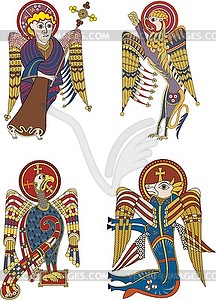 symbols of four evangelists.