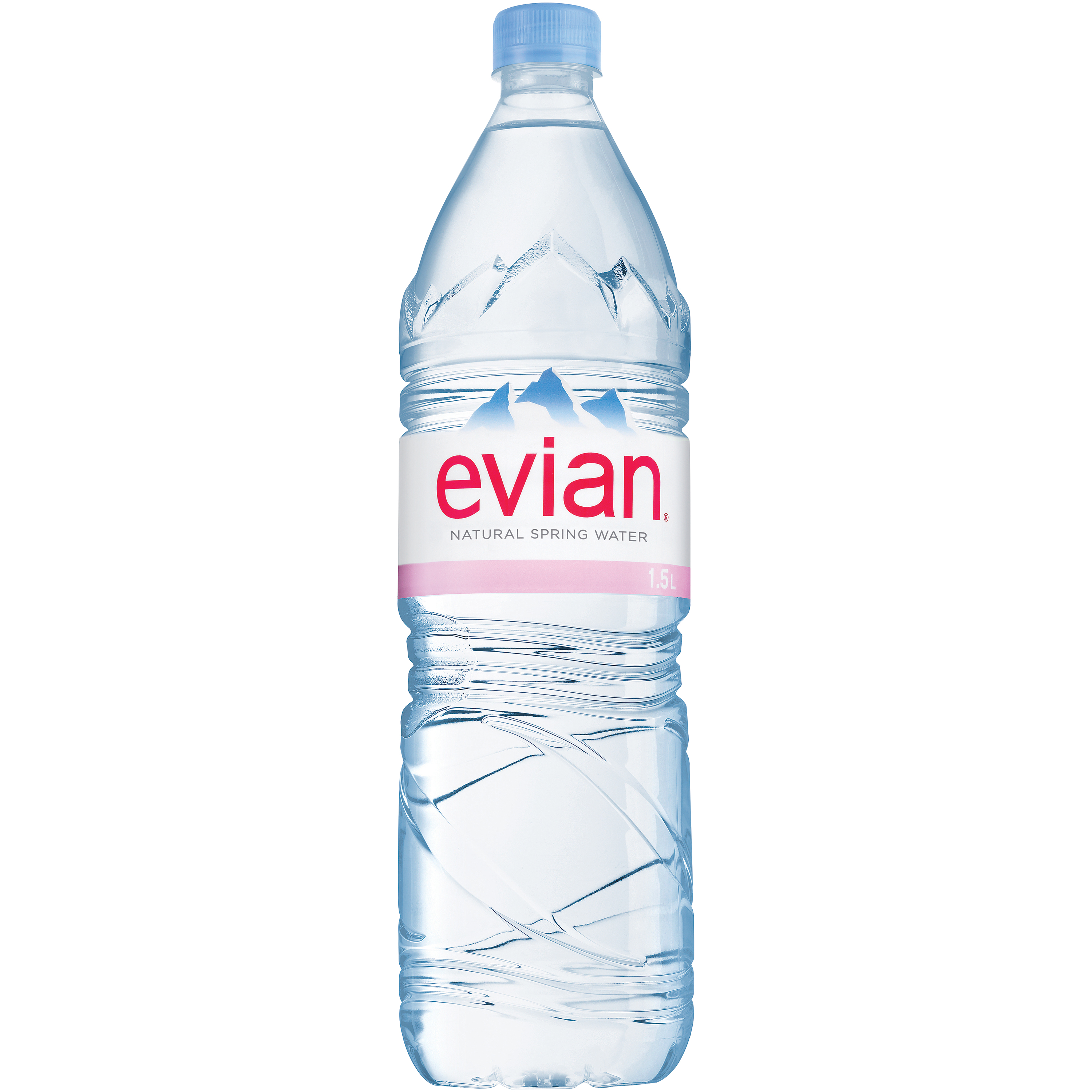 Free photo: Evian water bottles.