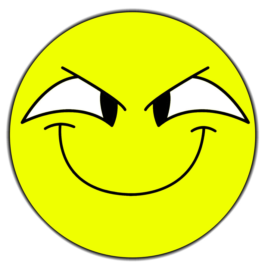 Evil grin clipart.