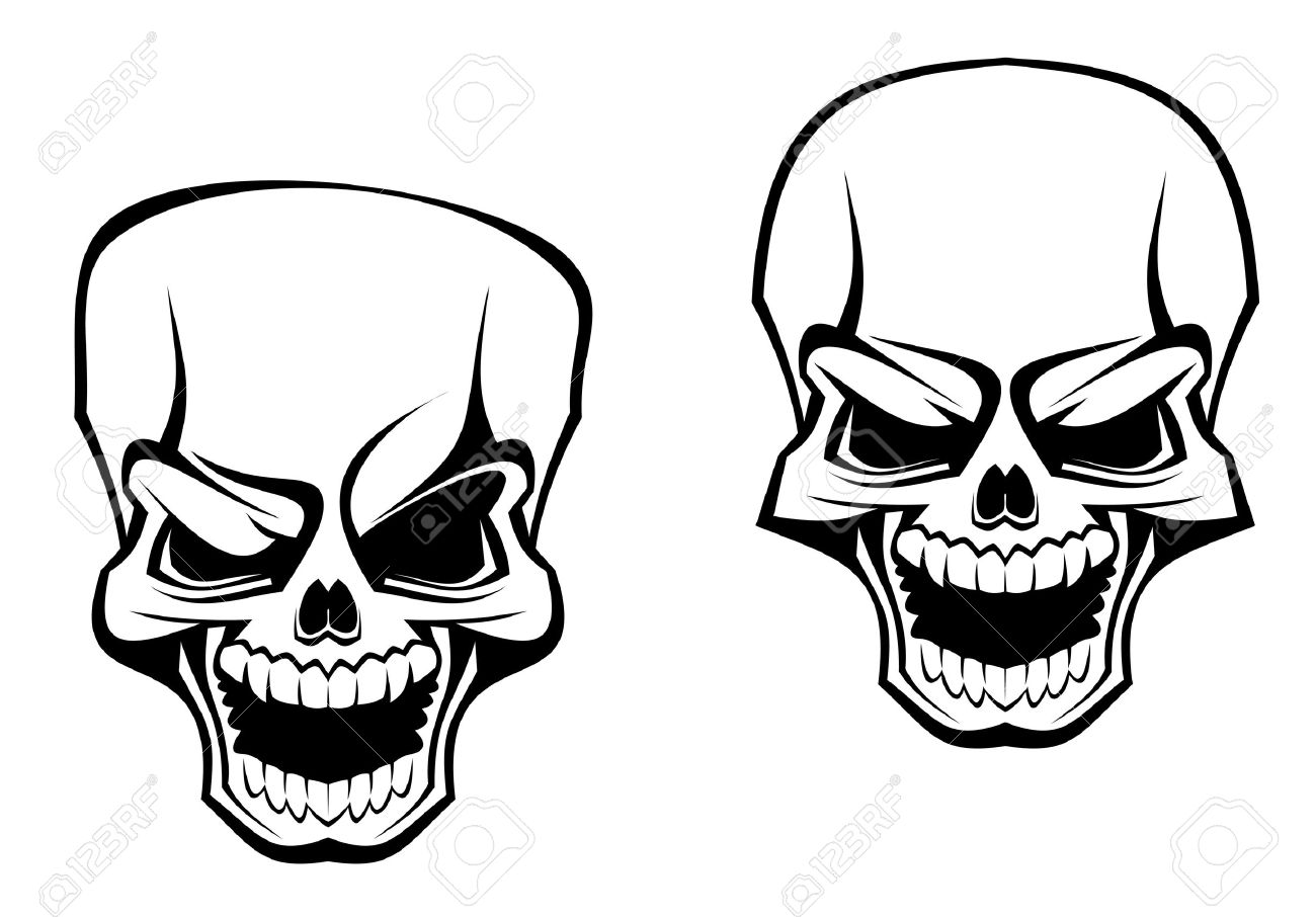 Evil Skeleton Body Clipart.