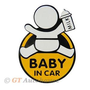 1pc 5 034 Car Vehicle Window Baby in Car Safety Warning Sign Exact.