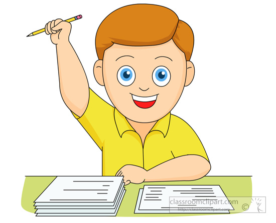 School examination clipart.