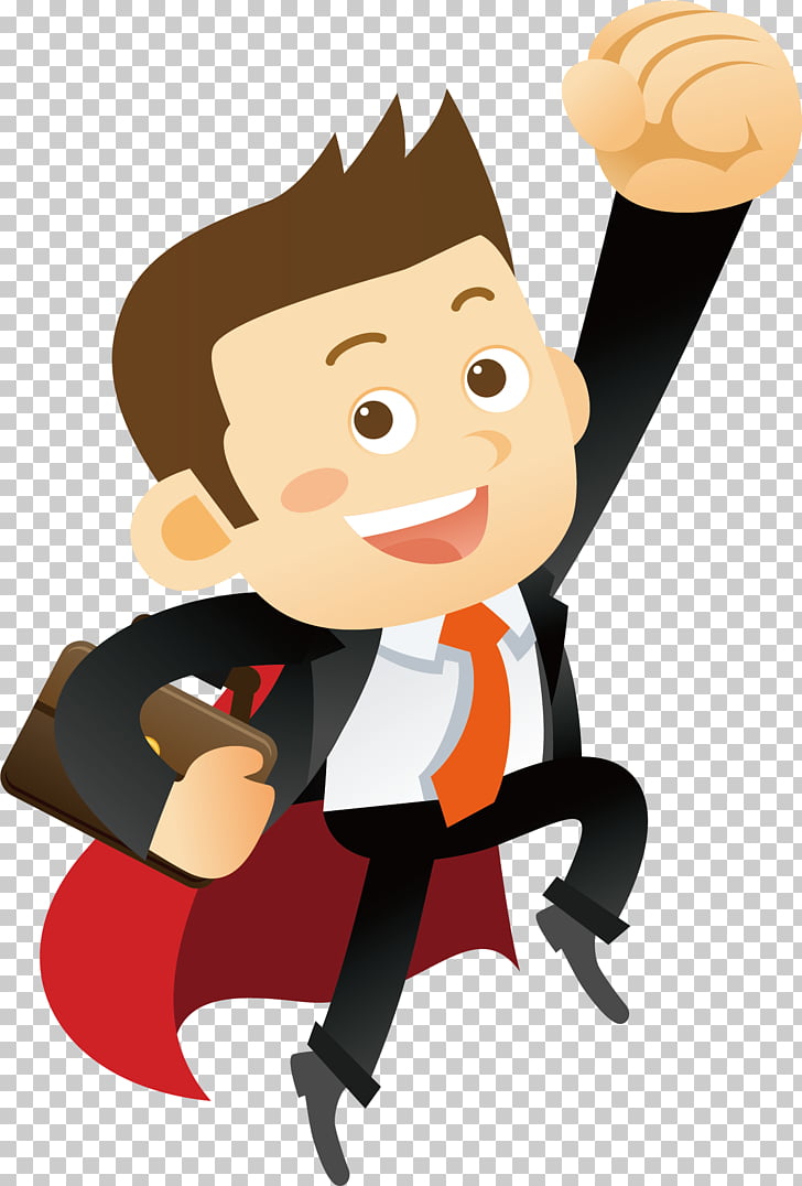 Cartoon Illustration, Excited people PNG clipart.