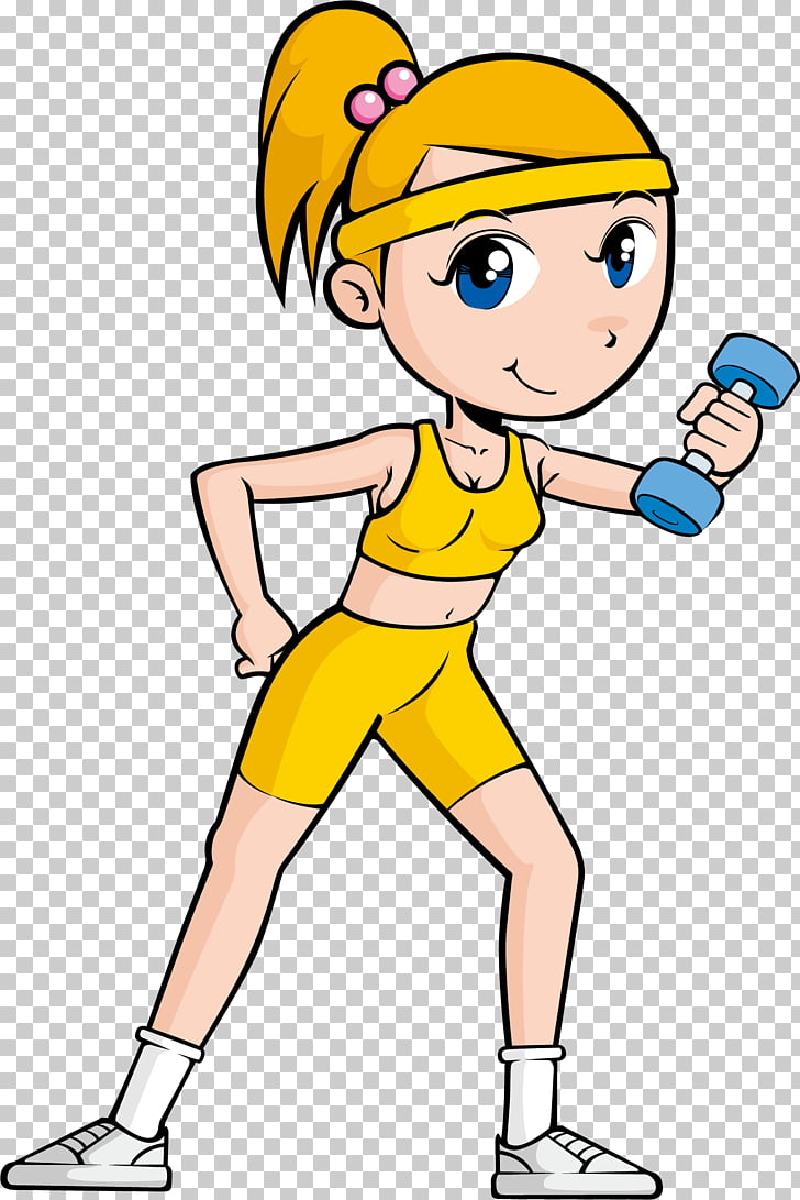 Physical exercise Physical fitness Cartoon , Hold the.