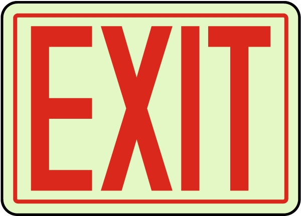 Exit Sign.