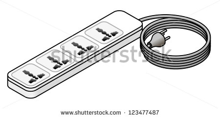 Extension cord clipart.