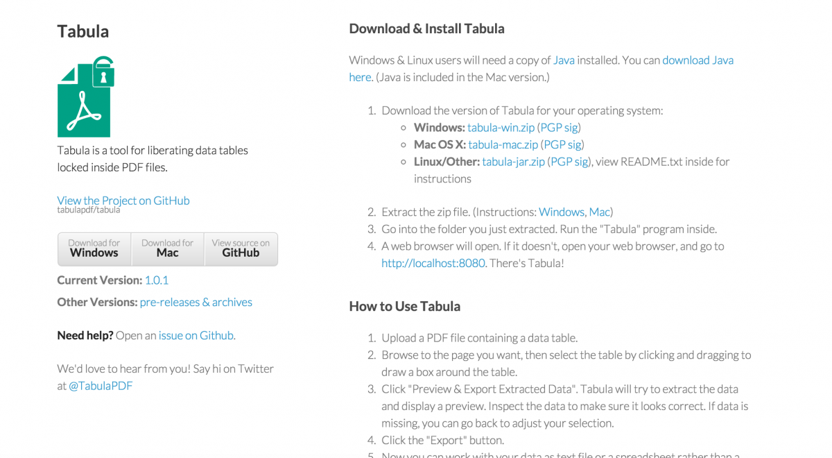 How to use Tabula to extract tables from PDFs.