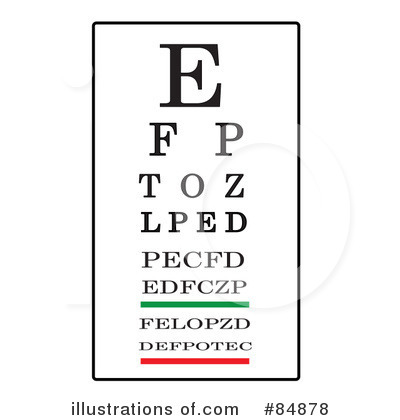 Eye Chart Clipart #84878.