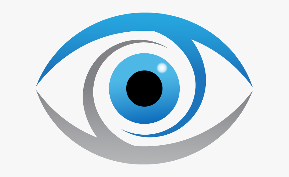 Banner Black And White Eyeball Clipart Logo.