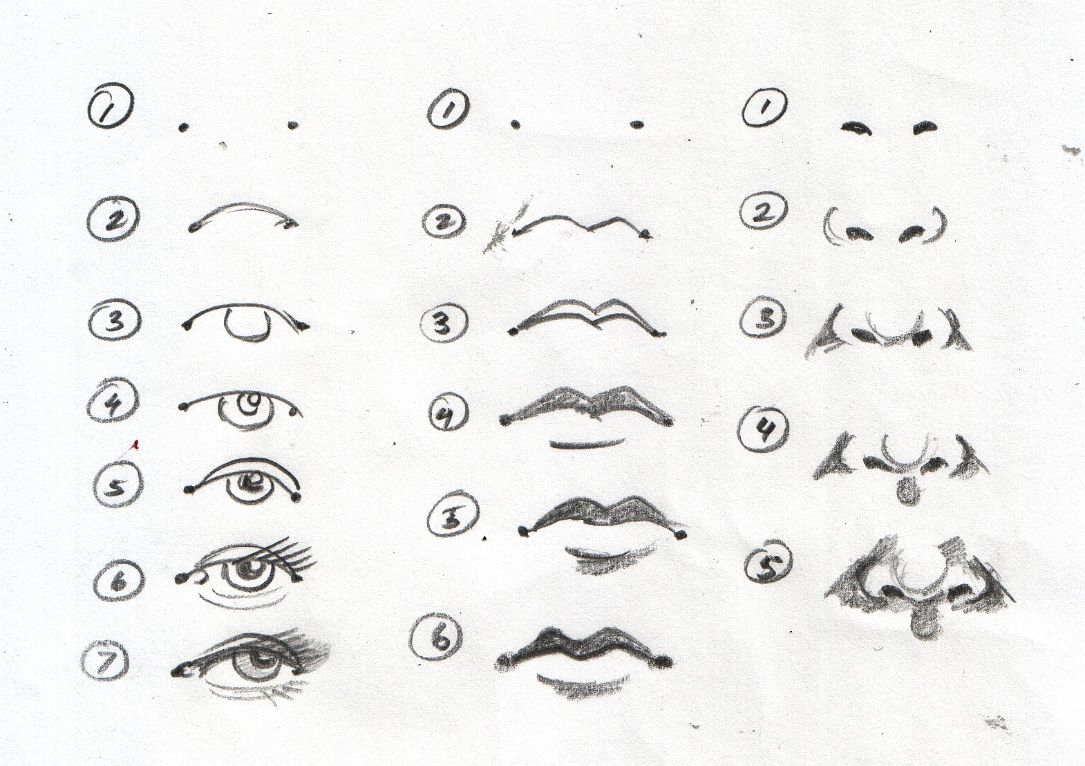 How To Draw Eyes Printable.