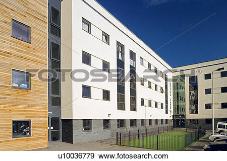Stock Photograph of New property development using environmentaly.