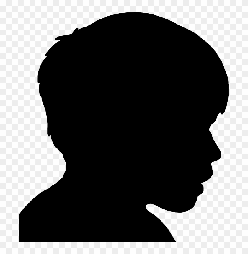Face Silhouettes Of Men, Women And Children.