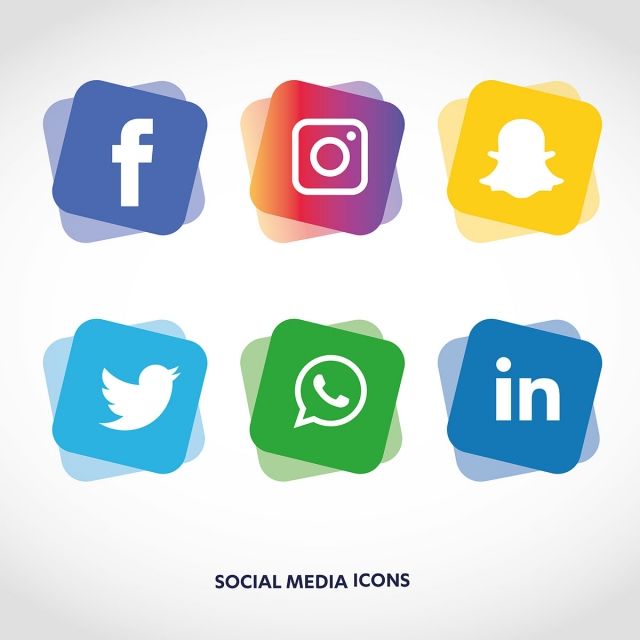Social Media Icons Set Logo Vector Illustrator, Social.