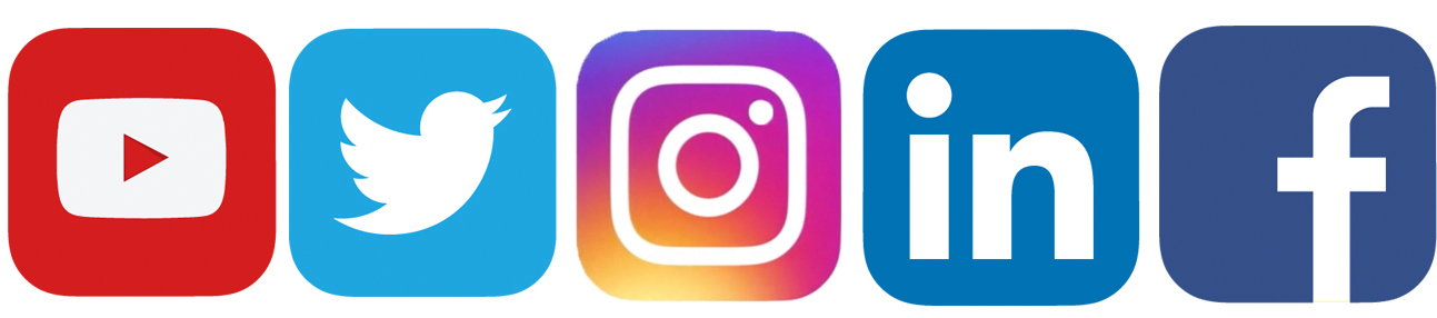 Facebook instagram twitter Logos.