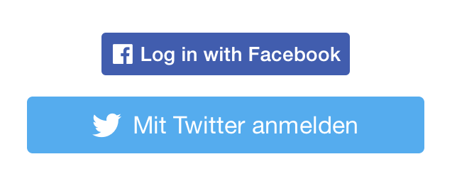 iOS: Is it possible to resize Twitter and/or Facebook login button.