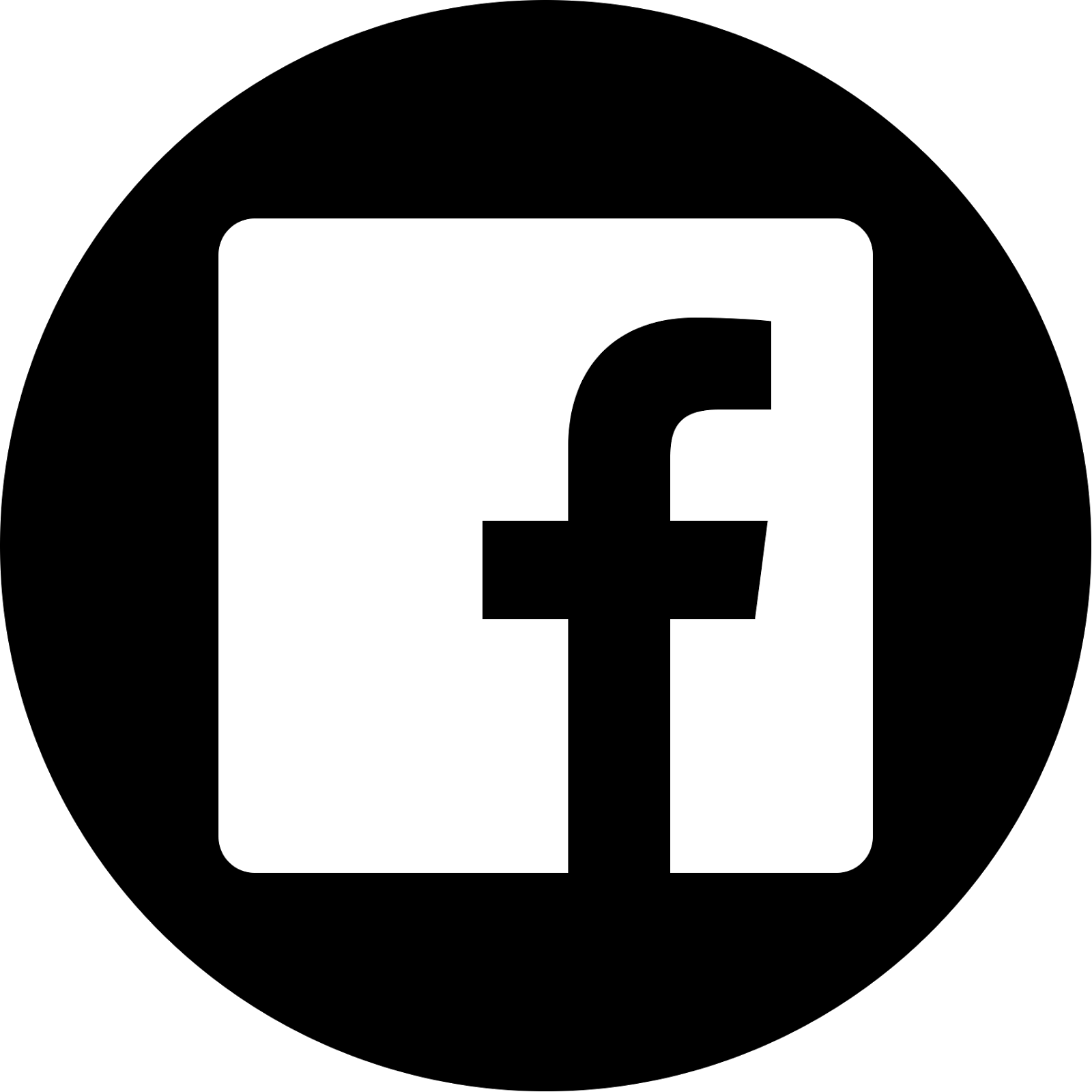 Facebook Logo Png Black - Cari Logo