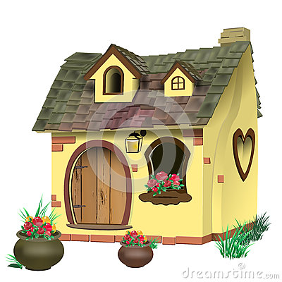 Little Fairy House Stock Image.