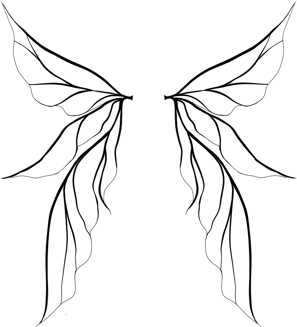 Fairy Wings Clipart Black And White 10 Free Cliparts Download Images.