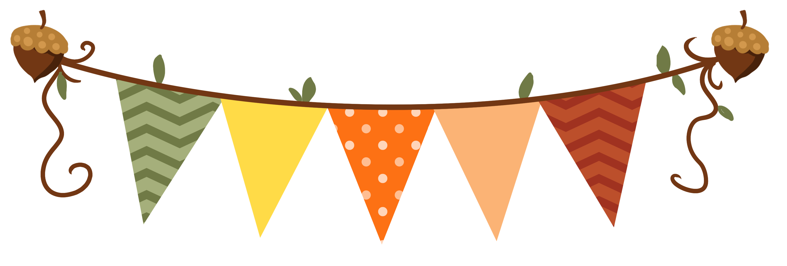 Fall clipart bunting, Fall bunting Transparent FREE for.
