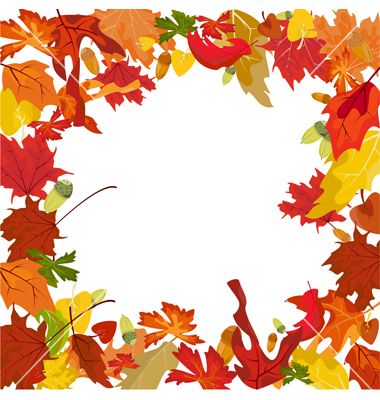 Autumn Page Border Fall festival border clip art.