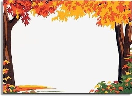 Fall Border Tree Clipart Clipground Transparent Png.