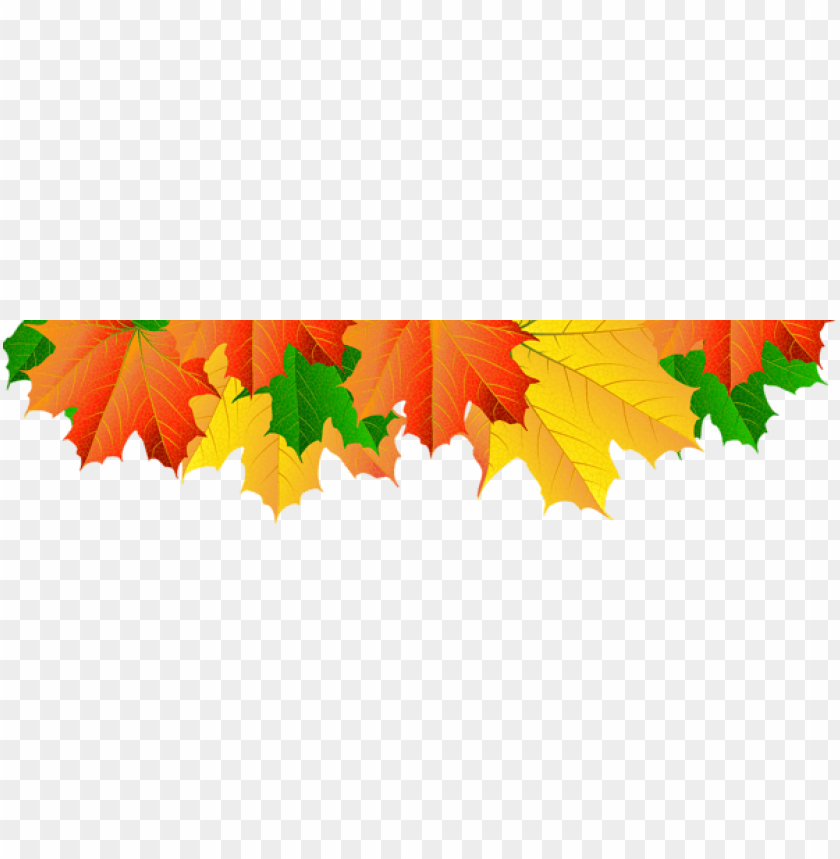 Download fall leaves border clipart png photo.