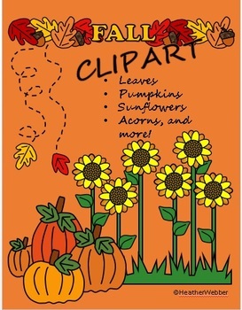 Fall Leaves Pumpkins and More Clipart.