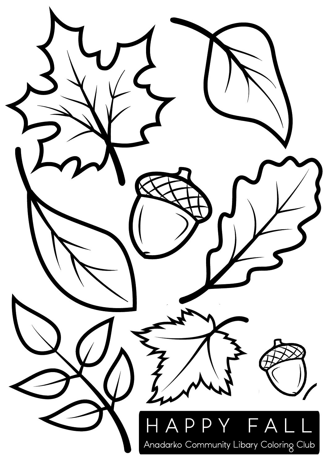 fall autumn coloring pages