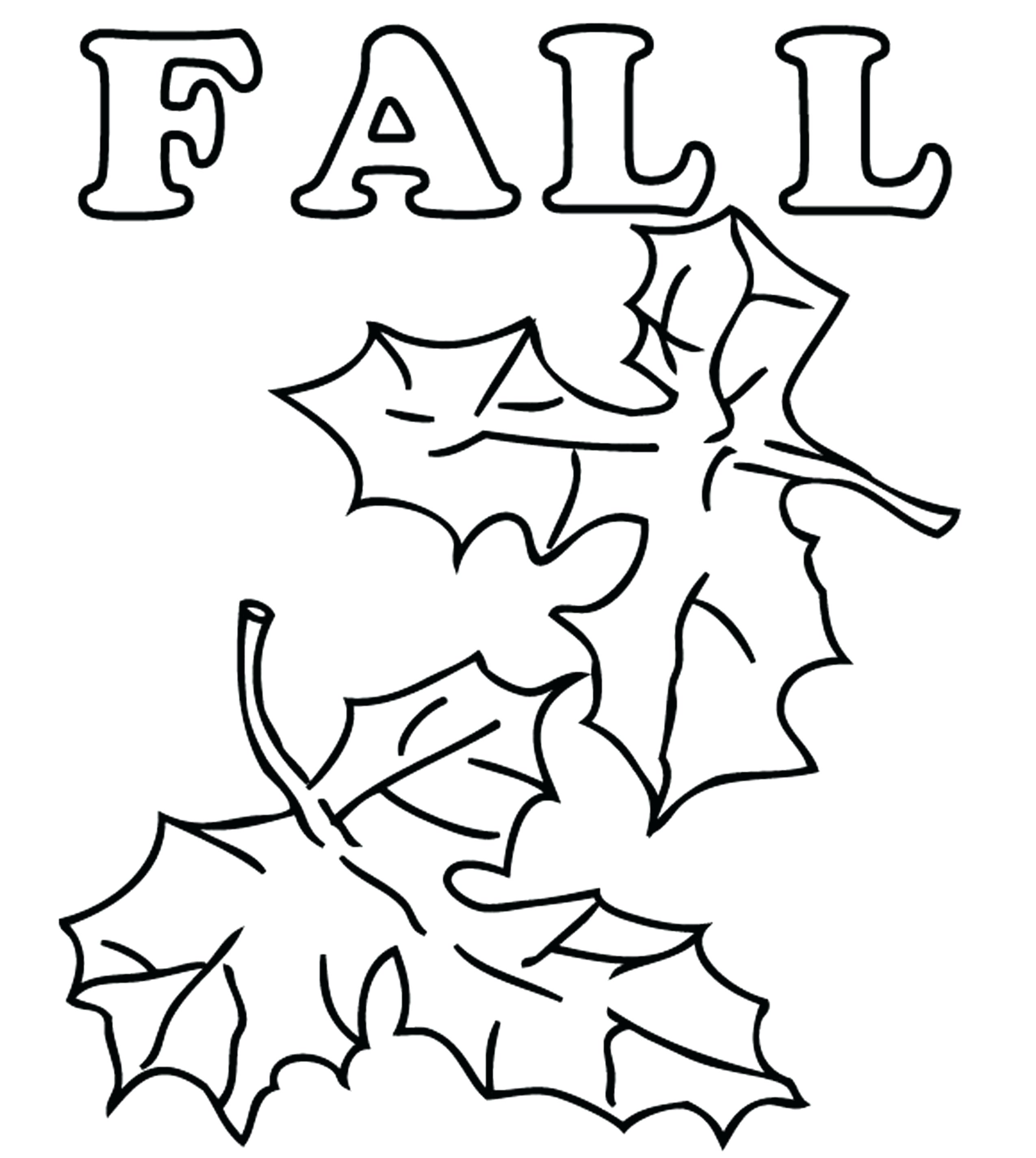 Free Printable Fall Leaves Coloring Pages