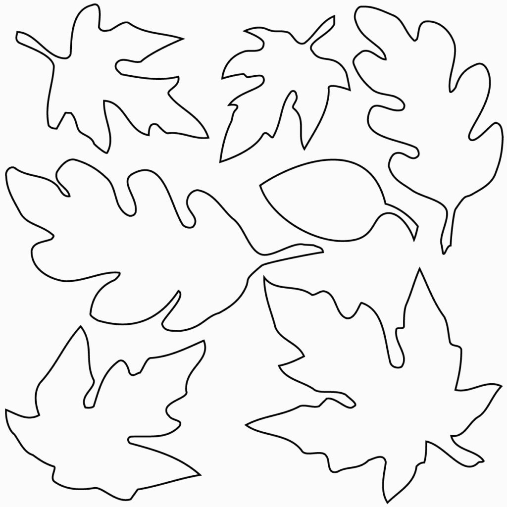 Fall Leaves Clip Art Coloring Pages 10 Free Cliparts Download Images