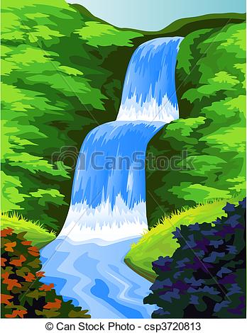 waterfall clipart