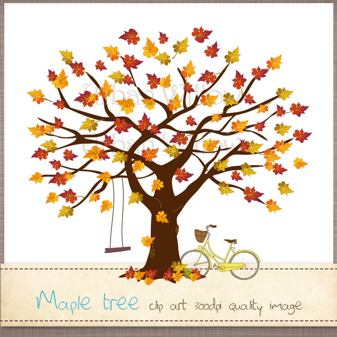 Watch more like Fall Oak Tree Clip Art.