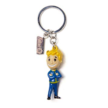 Fallout Vault Boy & Logo 3D Metal Keychain (Ke255707Fal), 9.