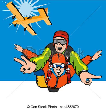 Fallschirmspringen Illustrationen und Clip Art. 1.747.