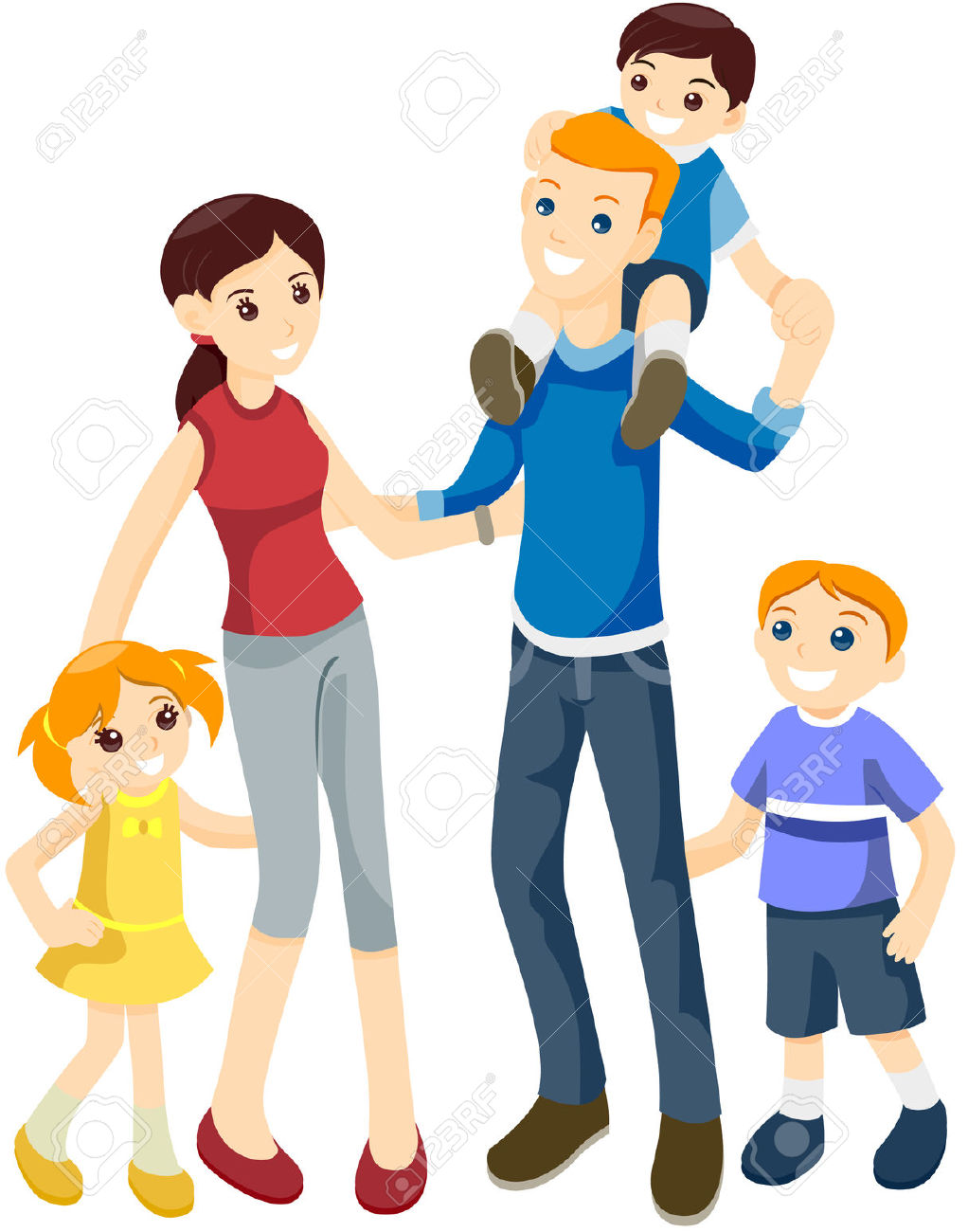 38685 Family free clipart.