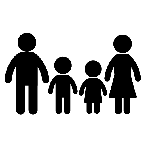 Best Family Clipart Black and White #28391.