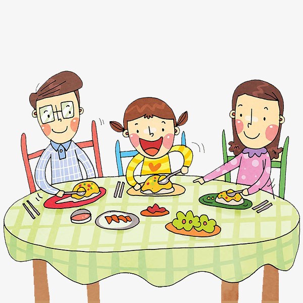 Clipart family eating 4 » Clipart Portal.