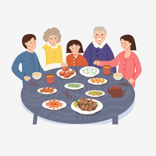 Family Dinner Png, Vector, PSD, and Clipart With Transparent.