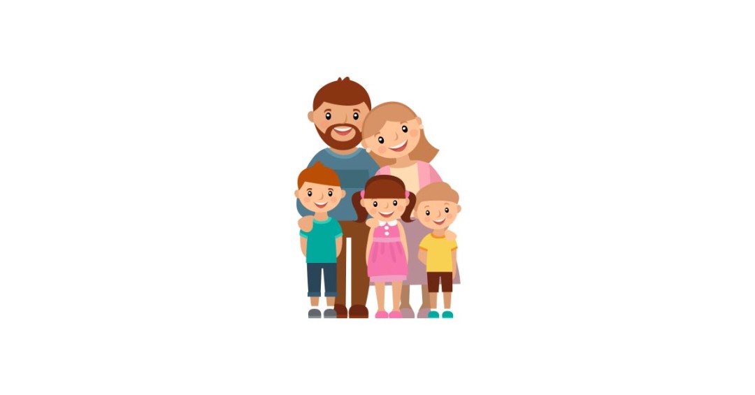 Happy Family Illustration.