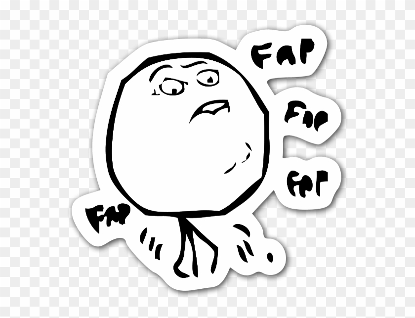 Fap Fap Fap Sticker.