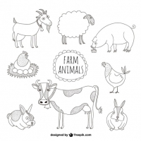 farm animals clipart outline 10 free Cliparts | Download images on ...